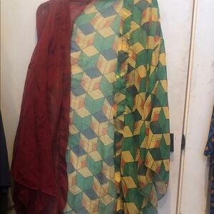 Geometric Patterned Scarf